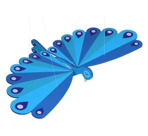 Vilac Wooden flying peacock hanging